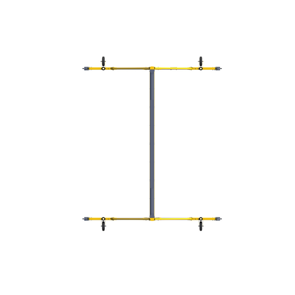 3M DBI-SALA Flexiguard A-Frame Rail Fixed Height Anchor System - 2 User - 30 ft High - 30 ft Wide - 8560021