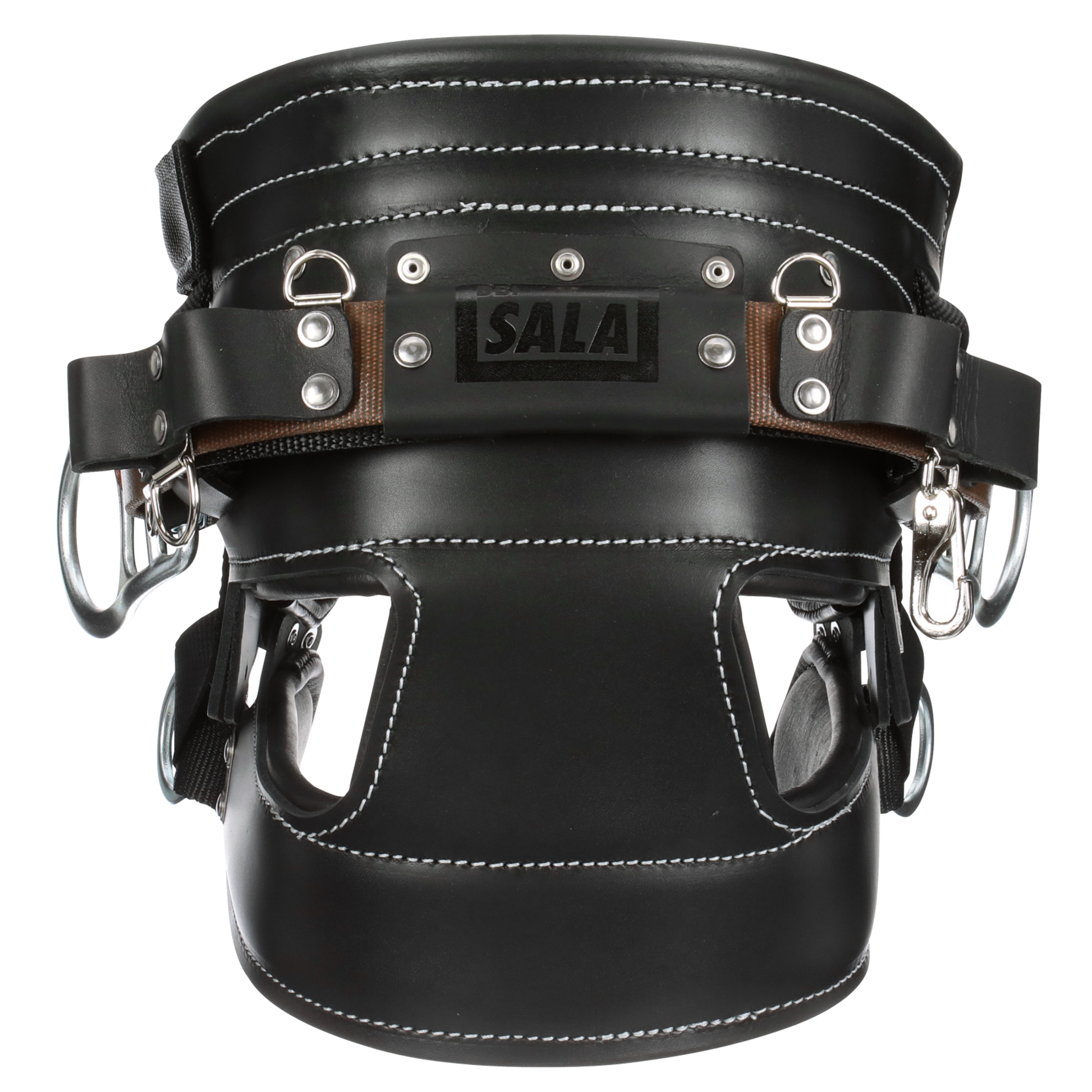 3M DBI-SALA 4D Lineman Tongue Buckle Positioning/Fall Restrict Belt without Quick Connect - Leather - Seat - Black - D23 - 1000264