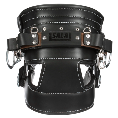 3M DBI-SALA 4D Lineman Tongue Buckle Positioning/Fall Restrict Belt without Quick Connect - Leather - Seat - Black - D23 - 1000264