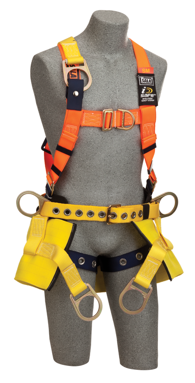 3M DBI-SALA Delta Construction Climbing/Positioning Safety Harness with Seat Sling - 2X - 1108104