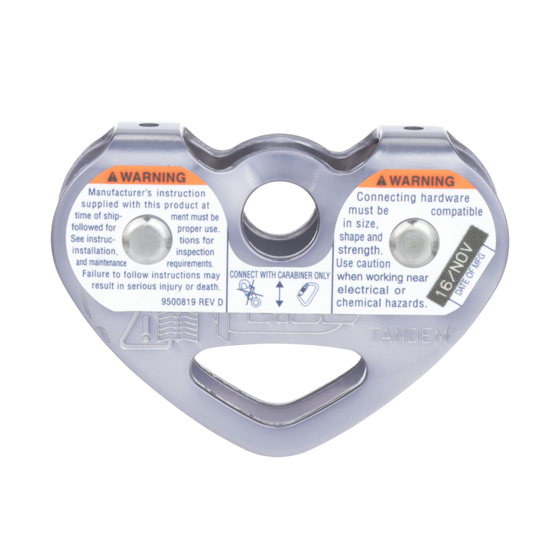 3M DBI-SALA Portable Tandem Pulley Anchor - Fits 3/8 - 1/2 in Rope/Cable - 8800023