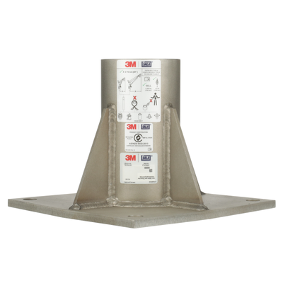 3M DBI-SALA Confined Space Floor Mount Base Stainless Steel - 8000096