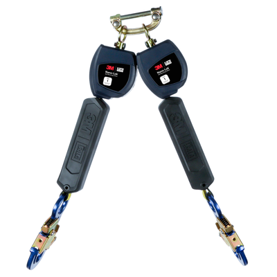 3M DBI-SALA Nano-Lok Personal Twin-Leg Self Retracting Lifeline - Web Swivel Snap Hook - 6 ft. - Class 1 - ANSI - 3100547