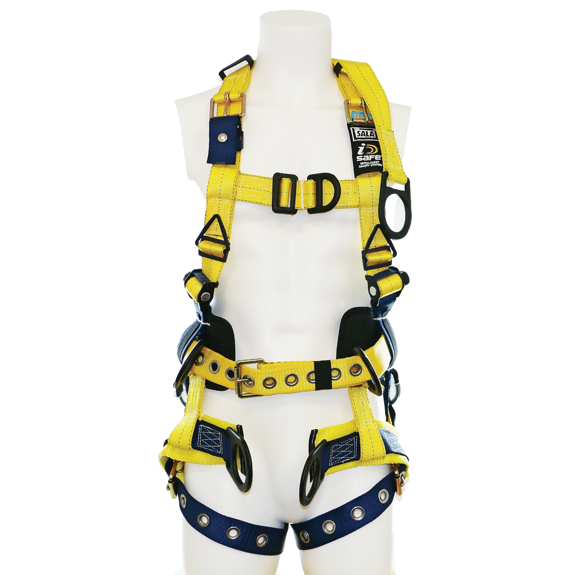3M DBI-SALA Delta Vest Tower Climbing/Positioning Safety Harness with Back D-ring Extension - N Blue - X-Large - 1100392