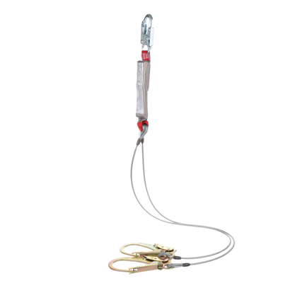 3M Protecta 100% Tie-Off Cable Shock-Absorbing Lanyard - 6 ft - 1340452