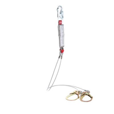 3M Protecta 100% Tie-Off Cable Shock-Absorbing Lanyard - 6 ft - 1340452