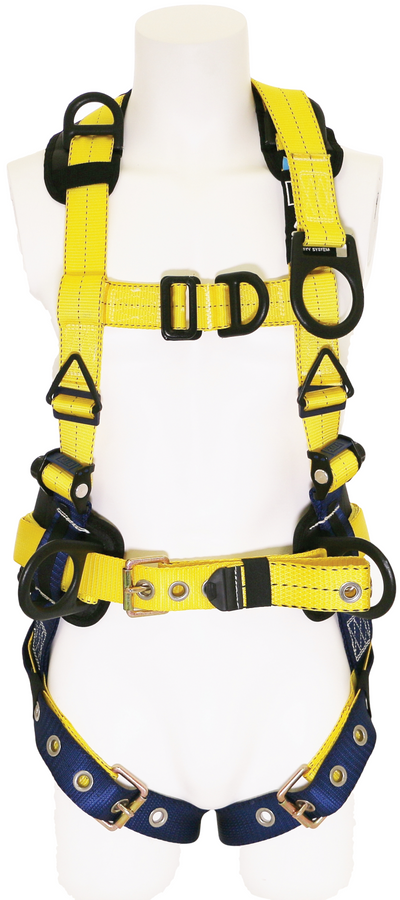 3M DBI-SALA Delta Construction Style Retrieval Safety Harness with Back D-ring Extension - N Blue Small - 1100373