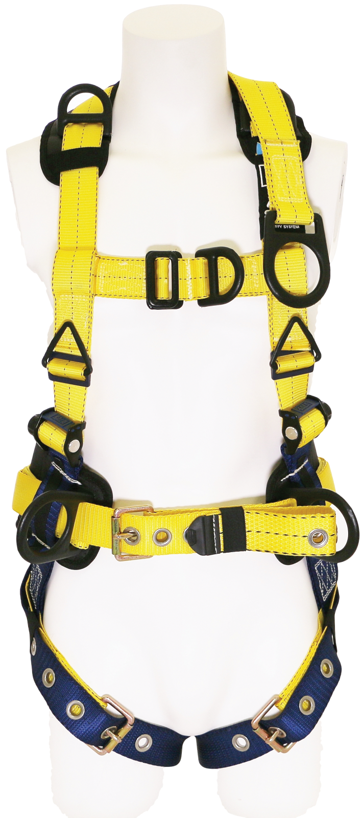 3M DBI-SALA Delta Construction Style Retrieval Safety Harness with Back D-ring Extension - N Blue Small - 1100373