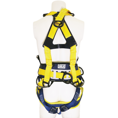 3M DBI-SALA Delta Vest Tower Climbing/Positioning Safety Harness with Back D-ring Extension - Blue - Small - 1100389