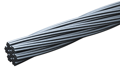 3M Stainless Steel Cable - 8 mm 7 x 7 - 400 ft - 7260400