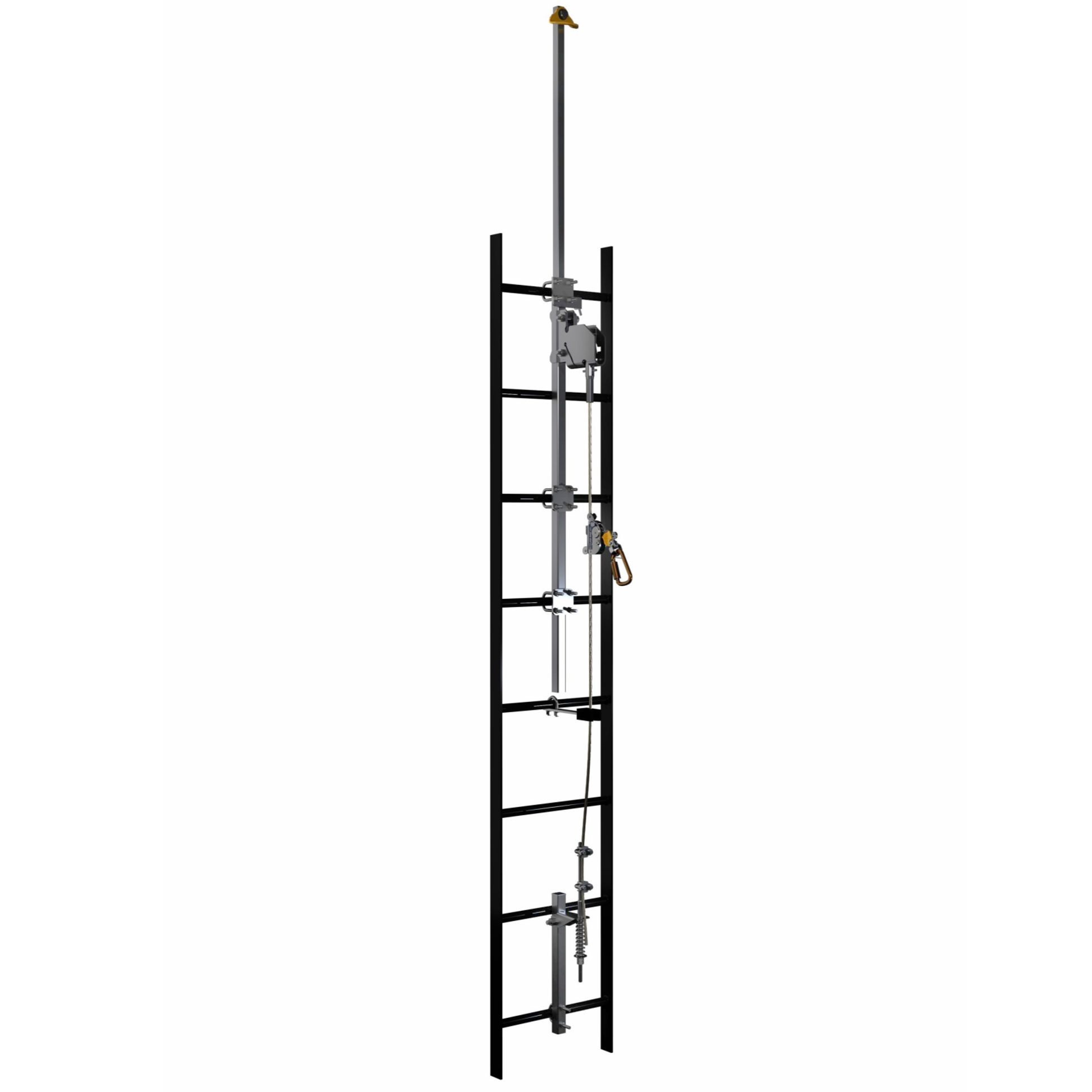 3M DBI-SALA Lad-Saf Cable Vertical Safety System Cable Guide - Galvanized - Bolt-On - 6100431