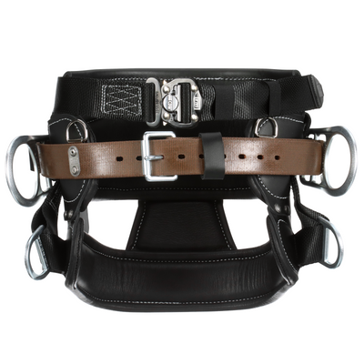 3M DBI-SALA 4D Lineman Tongue Buckle Positioning/Fall Restrict Belt - Leather - Seat - Black - D19 - 1000877