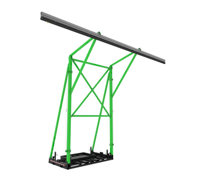 3M DBI-SALA Flexiguard Counterweight Rail Fixed Height Anchor System without Concrete - 2 User - 22 ft High - 42 ft Wide - 8517762