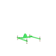 3M DBI-SALA Confined Space 3-Piece Short Reach Base - Green - 8000104