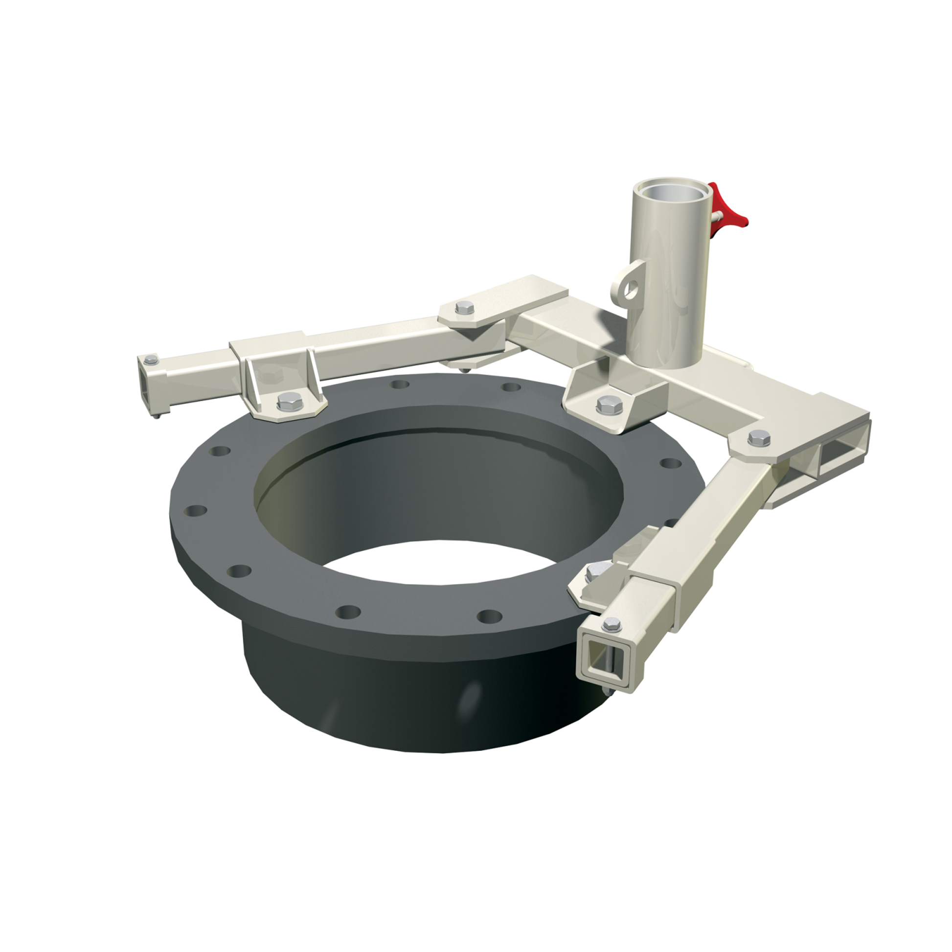 3M DBI-SALA Confined Space Integrated Tank Flange Davit Mast Base - Fits 18 - 36 in dia - 8520267