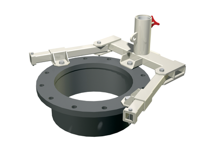 3M DBI-SALA Confined Space Integrated Tank Flange Davit Mast Base - Fits 18 - 36 in dia - 8520267