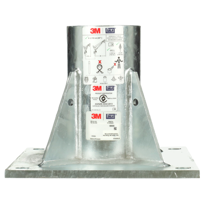 3M DBI-SALA Confined Space Floor Mount Base Galvanized - 8000095