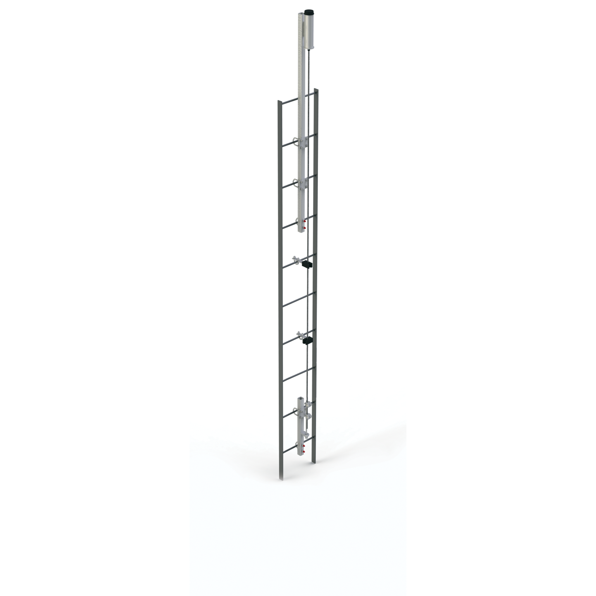 3M DBI-SALA Lad-Saf Cable Vertical Safety System Cable Guide - Over 200 ft Height - Stainless Steel - 6100505