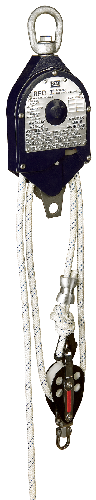3M DBI-SALA RollGliss RPD 4:1 Ratio Rescue Positioning Device Kit - 3/8 in Nylon Kernmantle Rope - 250 ft - 3602250