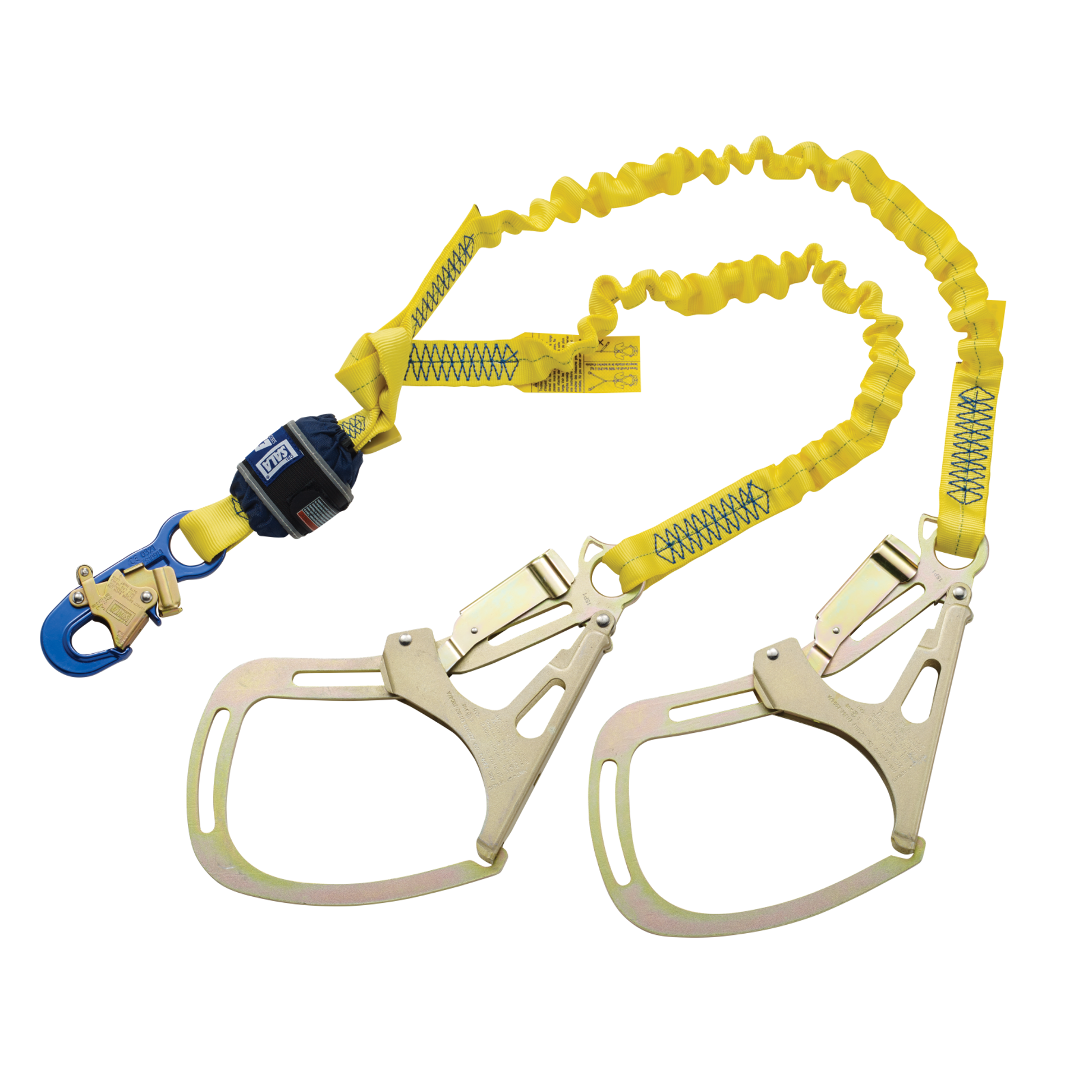 3M DBI-Sala EZ-Stop Shock Absorbing Lanyard - Twin legs - Saflok Tower Hooks - 6ft (1.8m) - 1246351