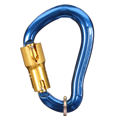 3M DBI-SALA Self-Closing/Locking Carabiner - Aluminum - Blue - 3/4 in Gate - 2000025