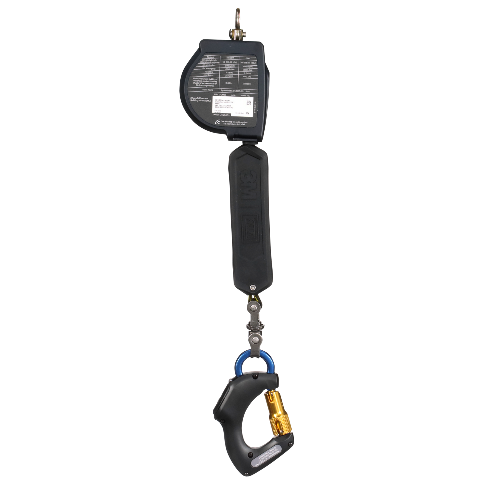 3M DBI-SALA Nano-Lok Connected Extended Length Order Picker Self-Retracting Lifeline - Web - 11 ft - 2000037