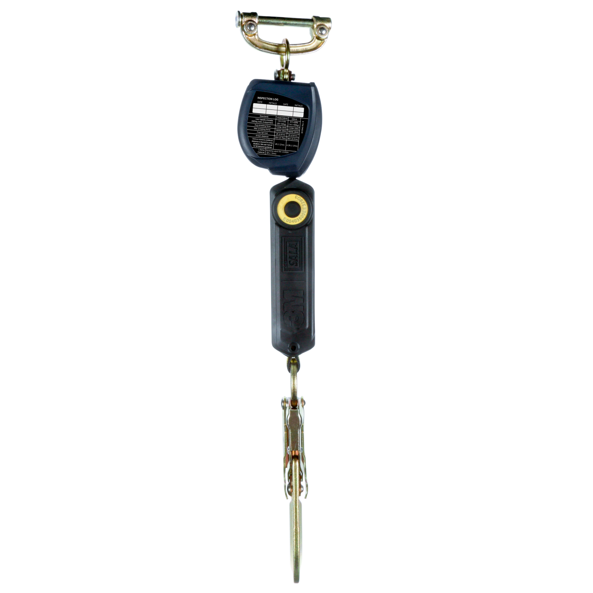 3M DBI-SALA Nano-Lok Personal Self Retracting Lifeline - Web Steel Rebar Hook - 6 ft. - Class 1 - ANSI - 3100527