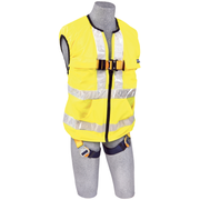 3M DBI-SALA Delta Hi-Vis Reflective Workvest Safety Harness - Yellow - 2X - 1111586