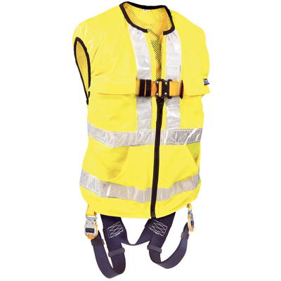 3M DBI-SALA Delta Hi-Vis Reflective Workvest Safety Harness - Yellow - 2X - 1111586