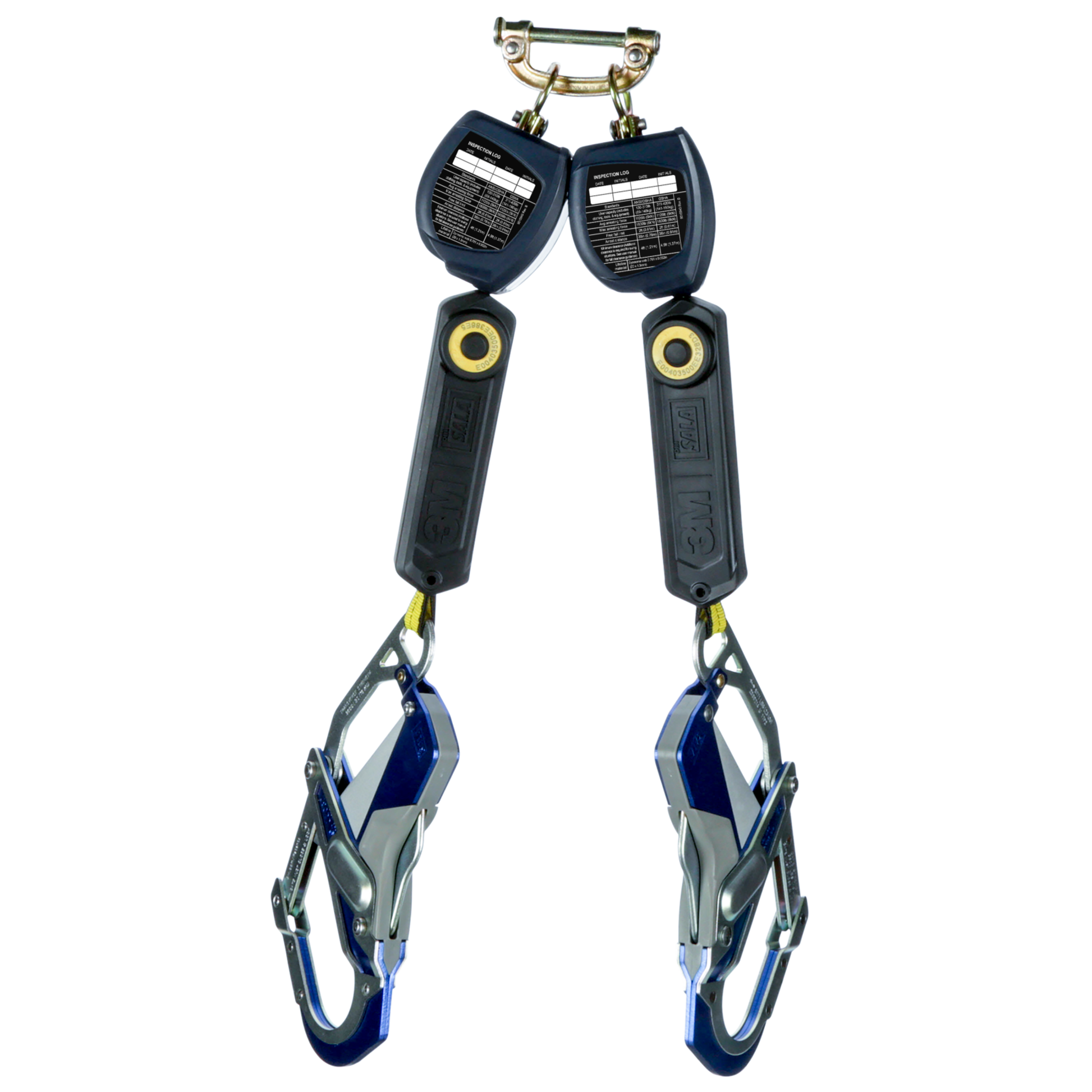 3M DBI-SALA Nano-Lok Personal Twin-Leg Self Retracting Lifeline - Web comfort Grip - 6 ft. - Class 1 - ANSI - 3100554
