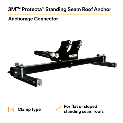 3M Protecta Reusable Roof Anchor For Standing Seam - Fits 12 in - 24 in - 30 in - 32 in - 36 in Spacing - 2190072
