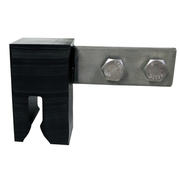 3M DBI-SALA Lad-Saf Cable Vertical Safety System Cable Guide For Steel Pole/Angle Leg Tower - Stainless Steel - 6100523