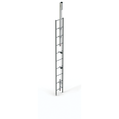 3M DBI-SALA Lad-Saf Cable Vertical Safety System Cable Guide For Steel Pole/Angle Leg Tower - Stainless Steel - 6100523