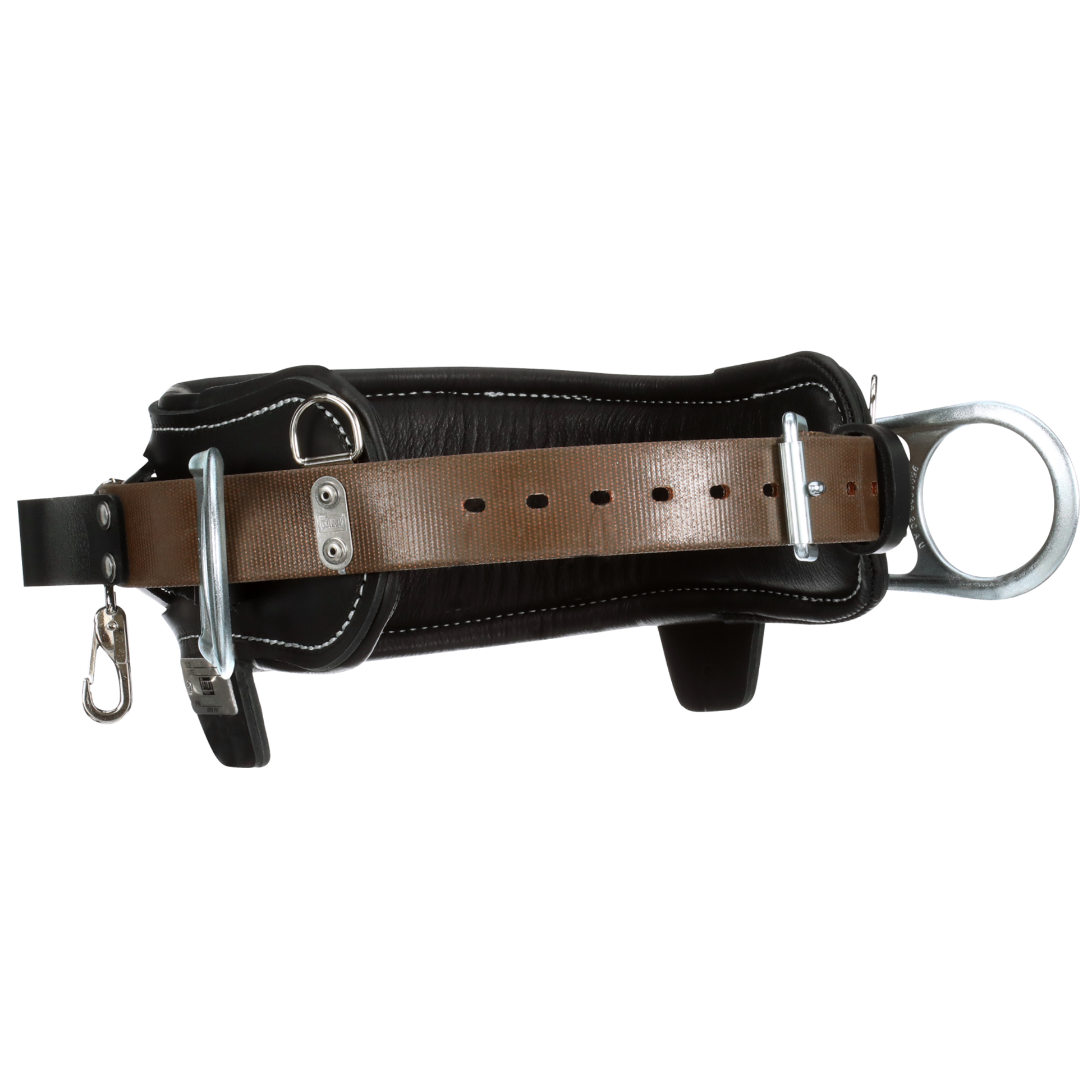 3M DBI-SALA 2D Lineman Tongue Buckle Positioning Belt - Leather - Black - D25 - 1003247