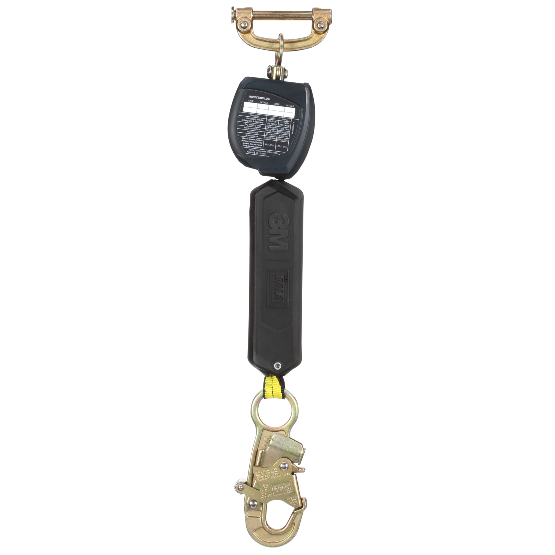 3M DBI-SALA Nano-Lok Personal Self Retracting Lifeline - Web Steel Snap Hook - 6 ft. - Class 1 - ANSI - 3100526