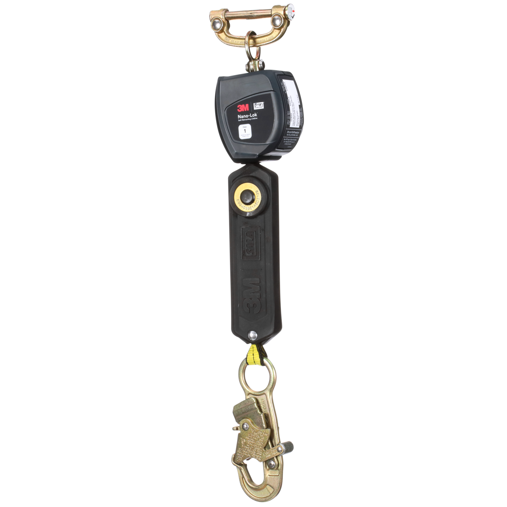 3M DBI-SALA Nano-Lok Personal Self Retracting Lifeline - Web Steel Snap Hook - 6 ft. - Class 1 - ANSI - 3100526