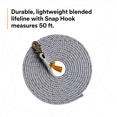 3M DBI-SALA Roofers Fall Protection Compliance Kit - Anchor - Harness - Rope Grab/Lanyard - Lifeline - 50 ft - 2104169
