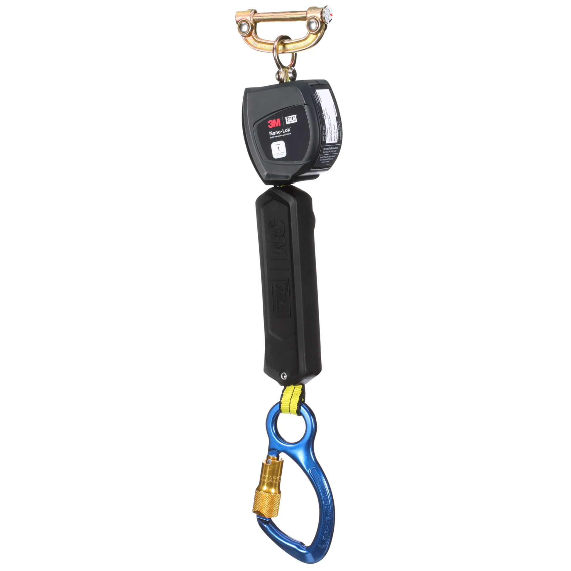 3M DBI-SALA Nano-Lok Personal Self-Retracting Lifeline - Web Aluminum Carabiner - 6 ft. - Class 1 - ANSI - 3100523