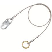 3M Protecta Vinyl Coated Cable O-ring Extension Anchor - Galvanized Steel - 14.5 ft - AJ408AG14.5