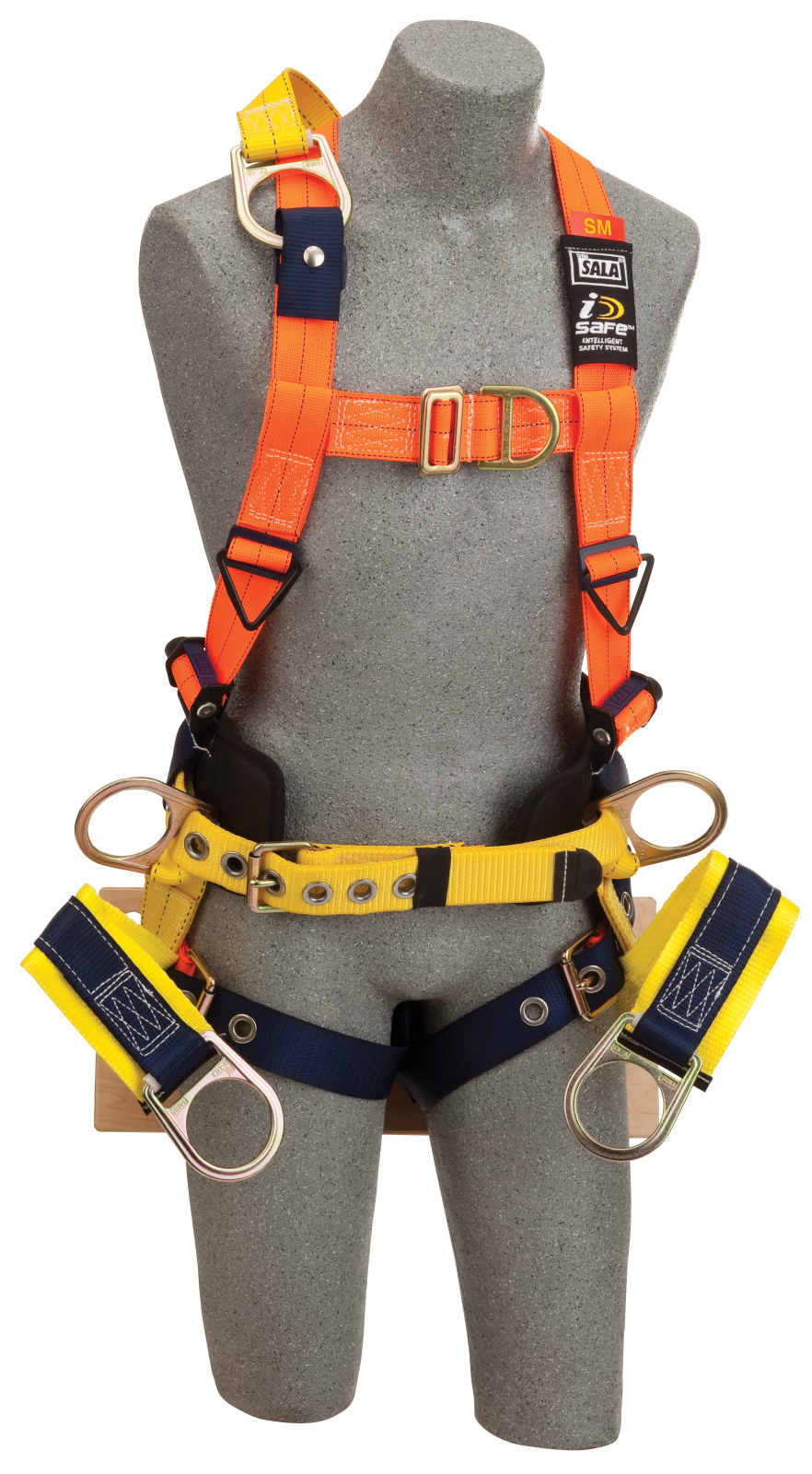 3M DBI-SALA Delta Oil and Gas Climbing/Positioning/Suspension Safety Harness with Board Seat - Hi-Vis Orange - 2X - 1108129