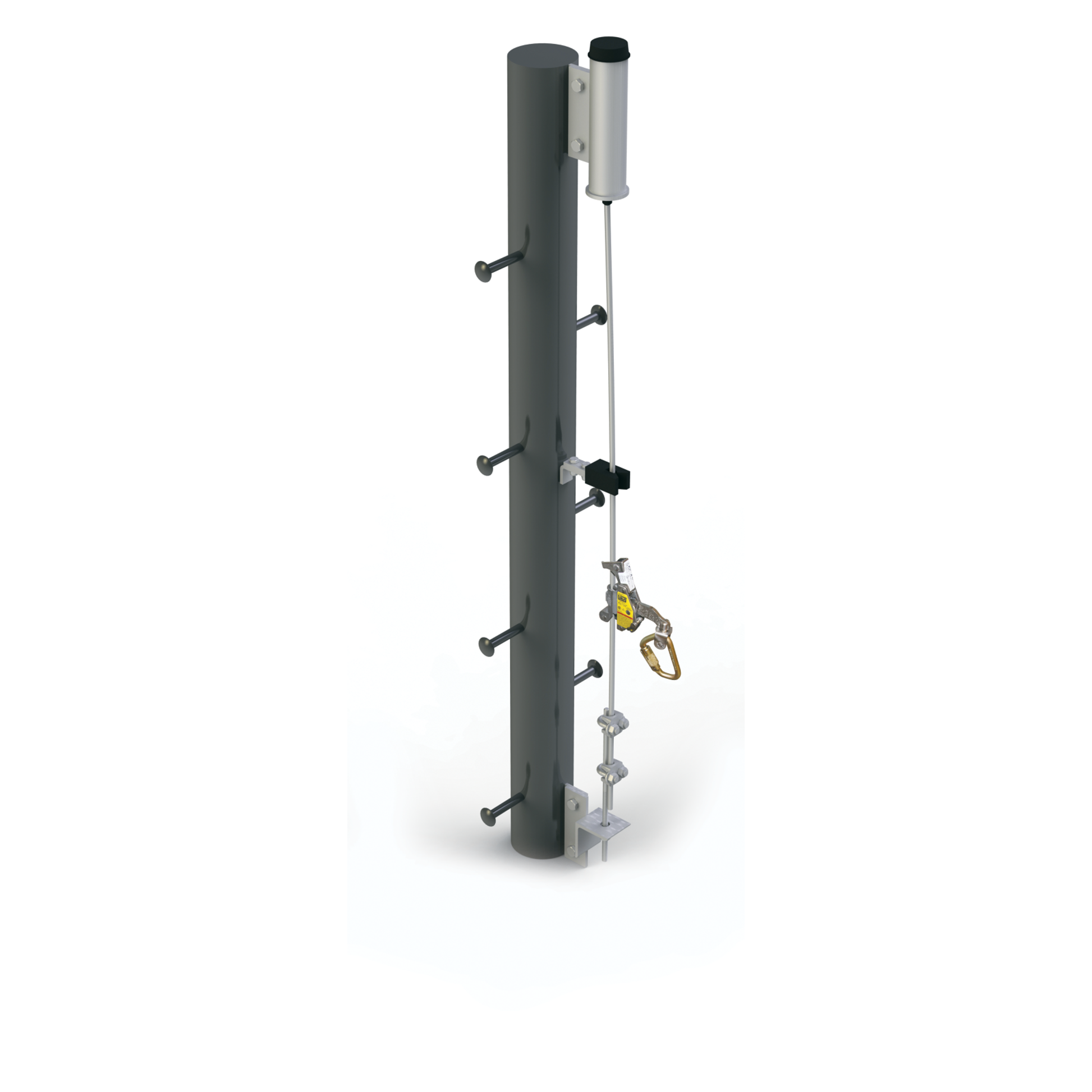 3M DBI-SALA Lad-Saf Vertical Safety System Stand-Off Bracket - Stainless Steel - 6100710