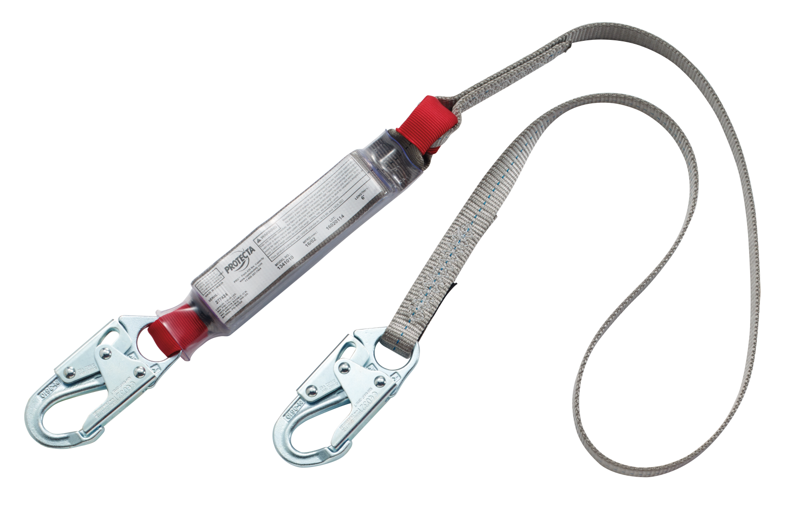 3M Protecta Web Shock-Absorbing Lanyard - 6 ft - 420 lb - 1341010