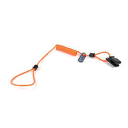 Ty-Flot EZ Clean Coil Hard Hat Tether-w/metal crimps 100/pkg - EZLNYHRDCLMTL
