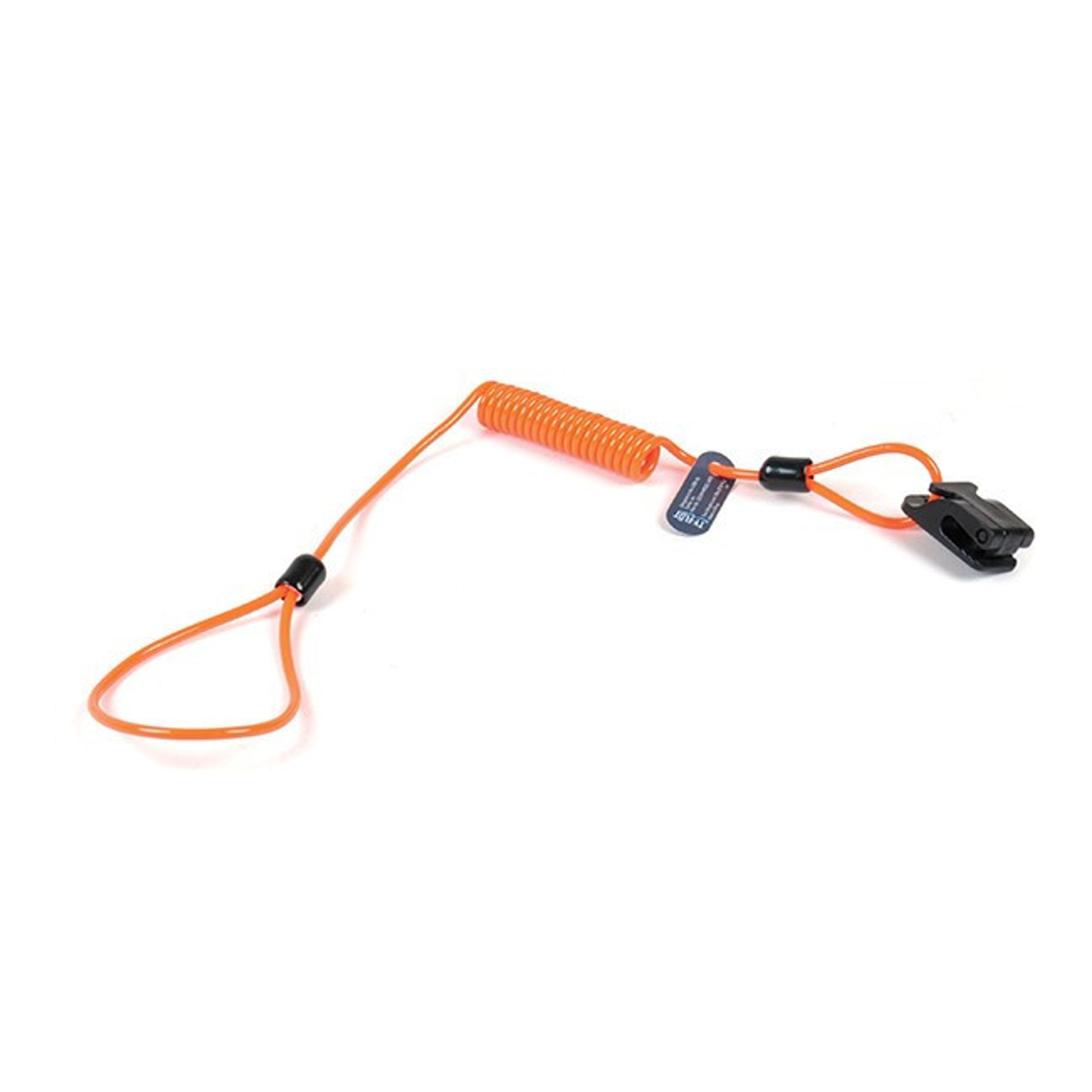 Ty-Flot EZ Clean Coil Hard Hat Tether-w/metal crimps 100/pkg - EZLNYHRDCLMTL