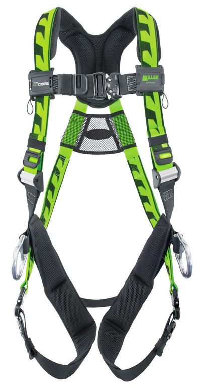 Miller AirCore Aluminum Hardware Green Harness w/Side D-Rings - Universal (Large/XL) - ACA-QC-D/UGN