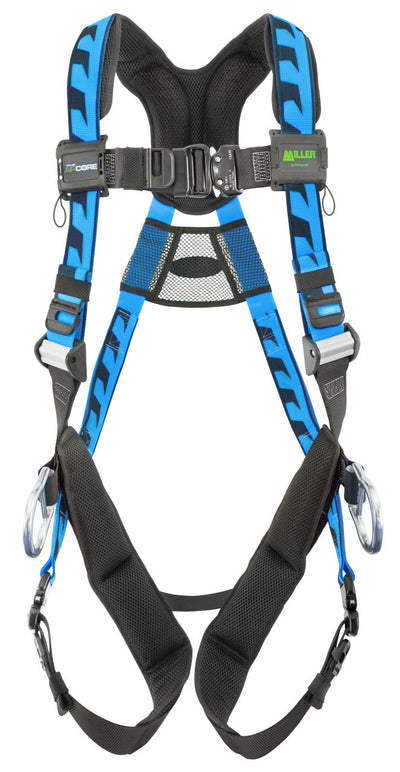 Miller AirCore Aluminum Hardware Blue Harness w/Side D-Rings - Universal (Large/XL) - ACA-QC-D/UBL