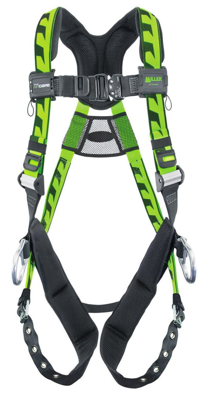 Miller AirCore Aluminum Hardware Green Harness w/Side D-Rings - Universal (Large/XL) - ACA-TB-D/UGN