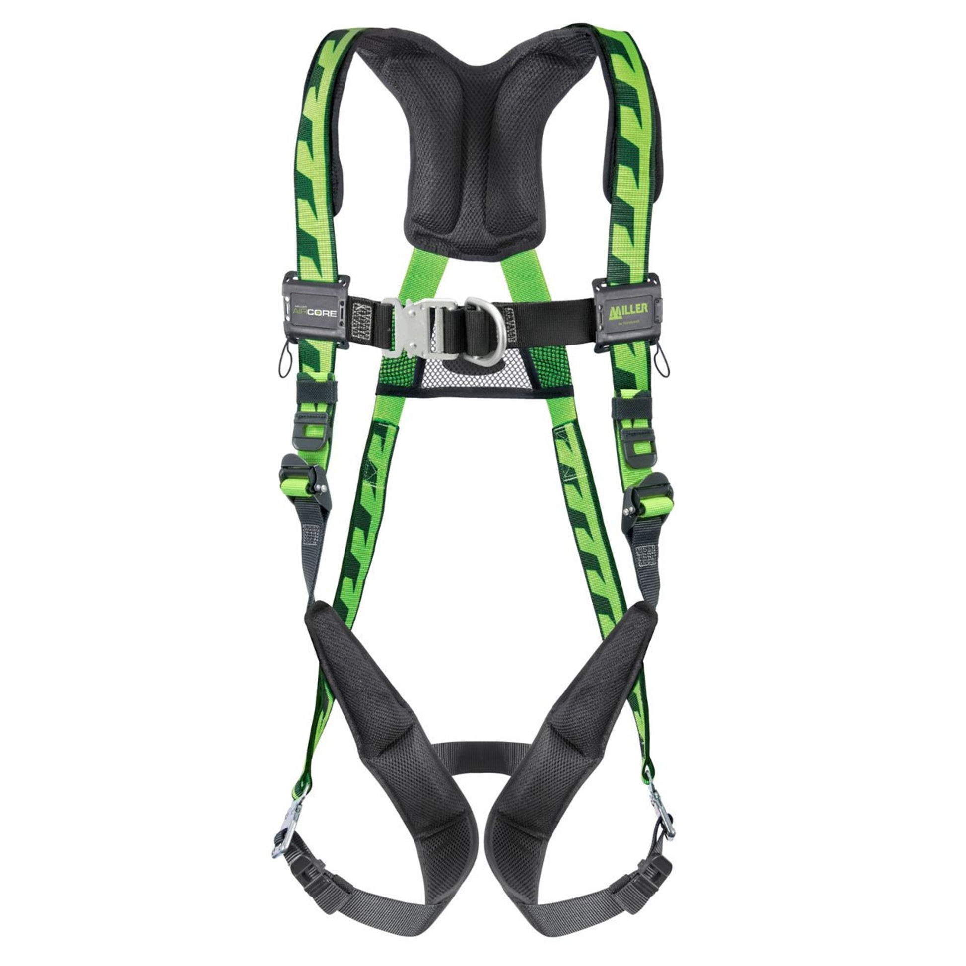 Miller AirCore Steel Hardware Green Harness w/Front D-Ring - Universal (Large/XL) - ACF-QCUG