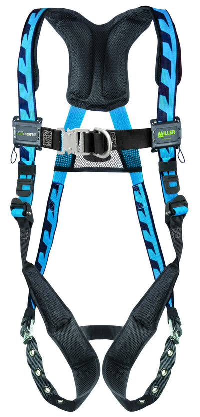 Miller AirCore Steel Hardware Blue Harness w/Front D-Ring - Small/Medium - ACF-TBSMB
