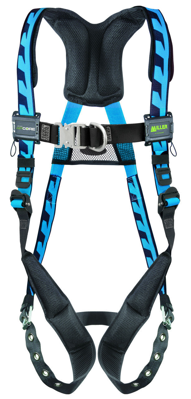 Miller AirCore Steel Hardware Blue Harness w/Front D-Ring - Small/Medium - ACF-TBSMB